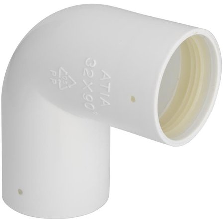 Faluplast 3003054092 Taivutettu putki kumitiivisteellä 40 mm, 90°, Sisätilaviemäri