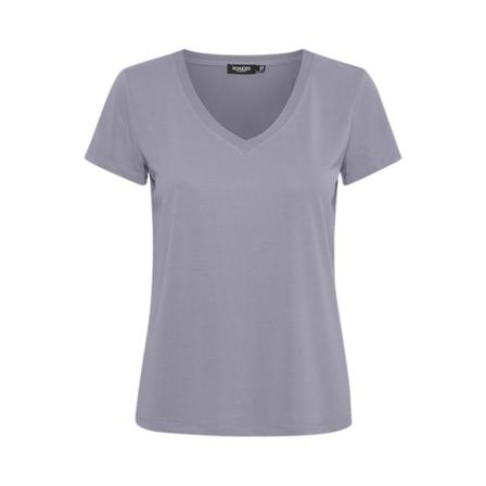 Soaked in Luxury SL Columbine V-neck Short sleeve T-shirt Blå, Dame T-shirts