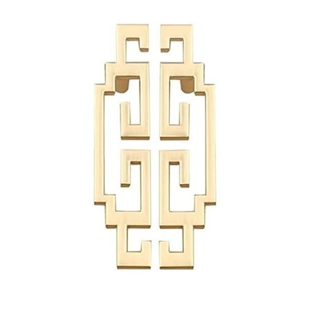 2 Stycken Guld Kökshandtag Centrum till Centrum 64mm Glänsande Guld Möbelhandtag för Skåp Byrå Garderob Badrum Kök Sovrum Låda