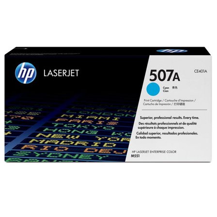 HP Toner CE401A 507A 6K Cyan - Lyreco - Toner och bläck - Tonerkassetter - Toner HP
