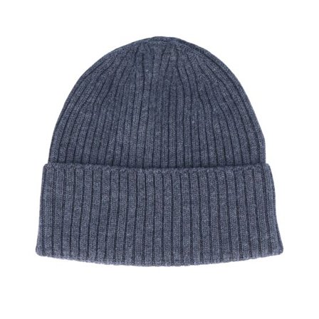 MJM Hats - Grå cuff Beanie - Merino Wool Anthracite Cuff @ Hatstore