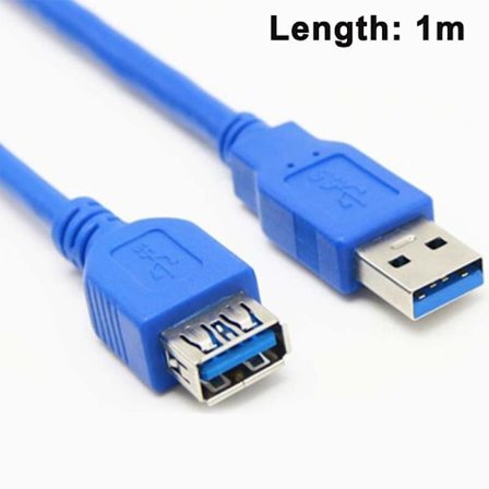 USB 3.0 Förlängningskabel, Supersnabb Datakabel Upp Till 5 Gbit/s, Laddningskabel, USB 3.0 Typ A Hona Till Hane, 9-Pin