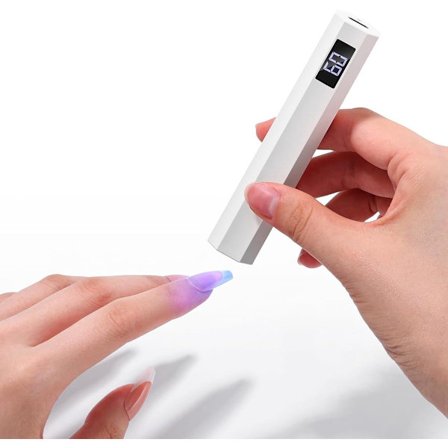 Mini Neglelakk Lampe - UV Lampe Gel Negler - LED Neglelakk Lampe - Bærbar Neglelakk Lampe - Negletørker