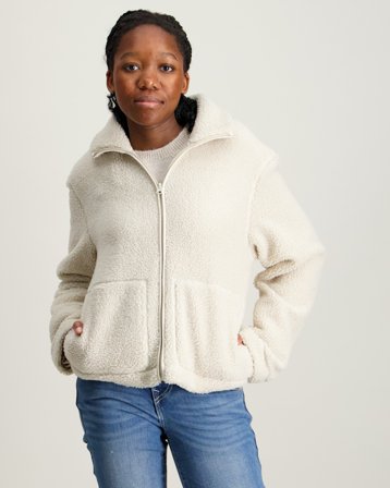 Kids ONLY KOGMEGAN LIFE TEDDY JACKET OTW Beigestä Takit Tytöt - Kids Brand Store