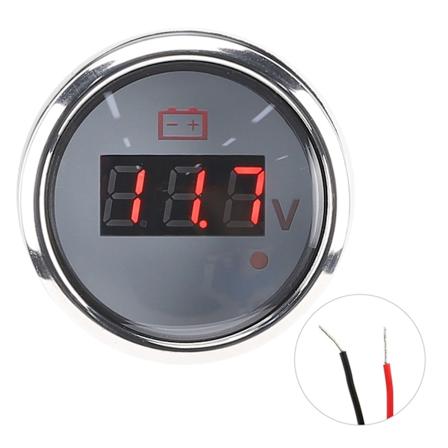 2in Batterispændingsmåler LED Digital Display IP67 Vandtæt Smart Alarm Universal til Båd Auto