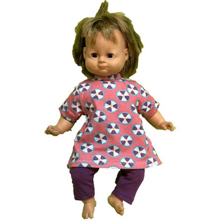 Klänning/tunika+tights till Lillan, dockkläder