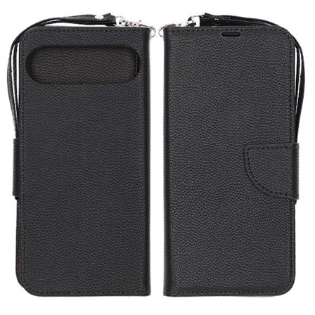 Pixel 9 Pro Plånboksfodral med Stativ - Svart