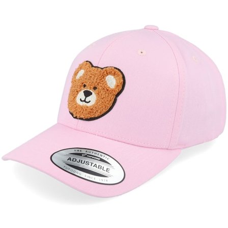 Kiddo Cap - Rose adjustable Casquette - Kids Bear Chenille Patch Pink Adjustable @ Hatstore