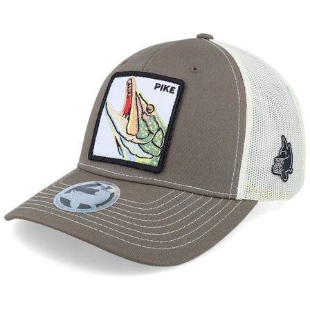 Skillfish - Brun trucker Caps - Pike Pro Fishing 112fp Split Chocolate Chip/Birch Trucker @ Hatstore