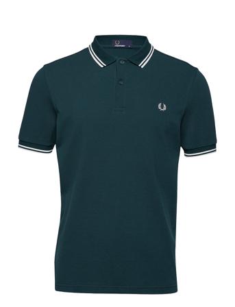 Twin Tipped Fp Shirt Polos Short-sleeved Sininen Fred Perry