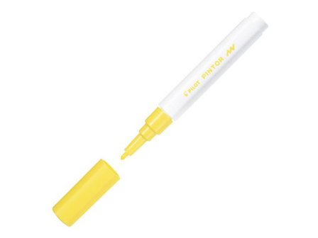 Pilot Märkpenna Pintor Fine spets, 1,0 mm, gul - Lyreco - Kontorsmaterial - Pennor - Märkpennor - Rund spets