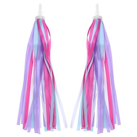 1 par band för tofsar till styrstång på cykel/skoter för barn