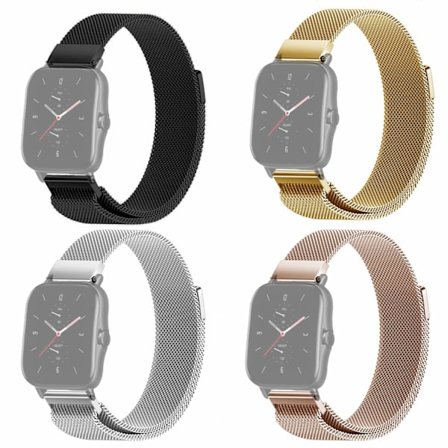 SKALO Milanese Loop till Amazfit GTS 3 - Fler färger