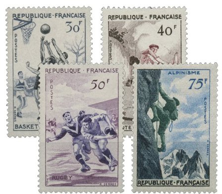 Frankrig 1956 - YT 1072-1075 - Postfrisk