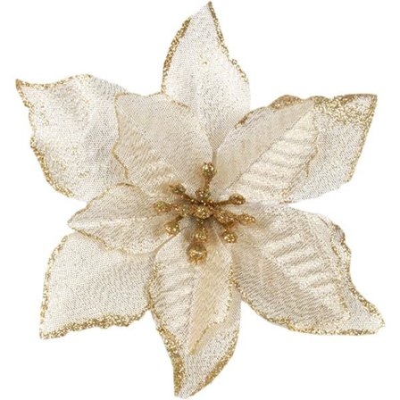 10 stk. kunstige blomster, juletræspynt