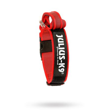 Julius K9 SuperGrip Halsband Röd - Scarfes, Charms & Halsbandssmycken, Draglinor, Läder- & Textilhalsband på Doggie.se