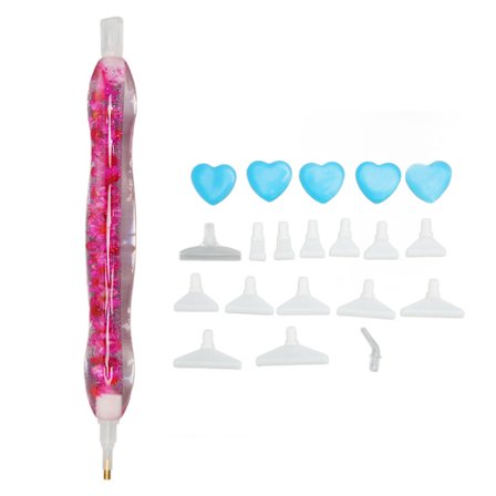 15,8 cm Rhinestone Art Pen Rhinestone Målnings Pen Rhinestone Art Målnings Tillbehör Verktygssats Röd Blomma