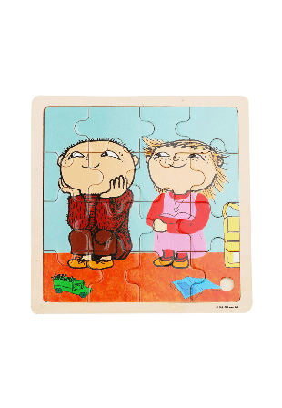 ALFONS ÅBERG Pussel 16 Pcs Wooden Puzzle Vänner Spel & Unisex ONESIZE
