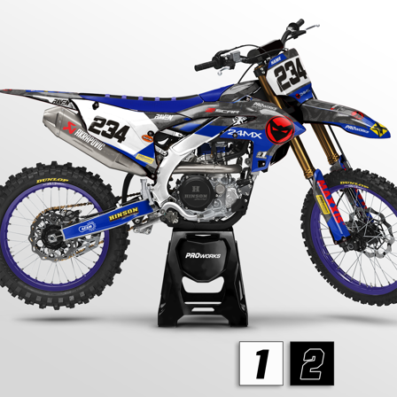 Sada Polepů Yamaha GrCam - Yamaha WR 200 1991-1993