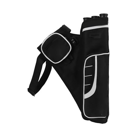 Bue og pil taske Multidirektionel opbevaring Bærbar buepilholder taske til jagt Sort
