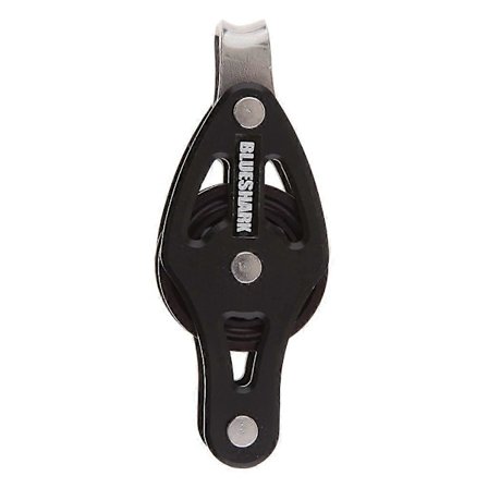 Svart Enkel Block Talja 28mm Segelbåt