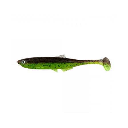 LMAB Köfi Bleak Shad 6cm 6-pack Green Pumpkin/ Chartreuse