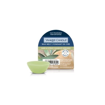 Yankee Candle Wax Melts Sage & Citrus 22g - Candela Profumata