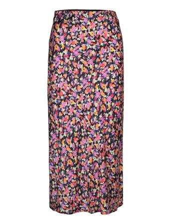Aline Skirt Knælang Nederdel Multi/mønstret By Malina