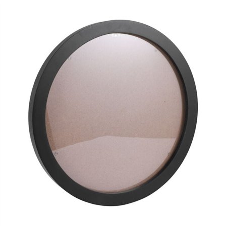 10 tommer runde træfoto rammer kreative DIY træ væg hængende fotoholder dekoration (sort)