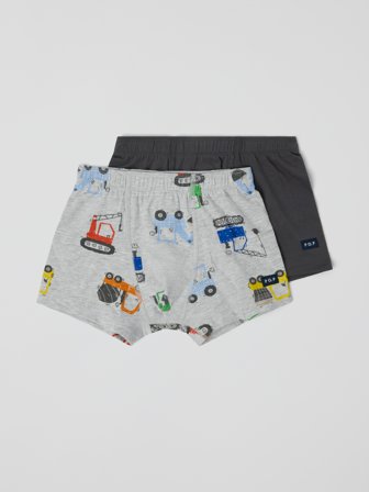 2er-Pack Boxershorts - 98|104 - kinderbekleidung - grey - Polarn O. Pyret