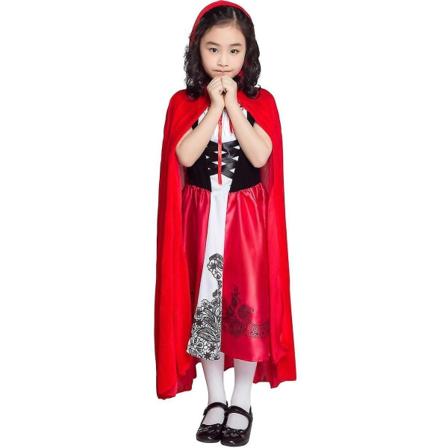 Halloween Kids Cape Little Red Riding Hood Cosplay XL-140cm-150cm - Perfet L code-130cm-140cm
