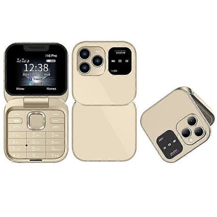 SERVO i16 Pro Dual SIM-kort 2G Flip Sammenleggbar Funksjonstelefon [HK]