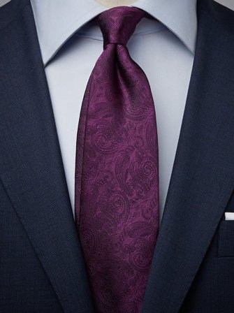 John Henric Men's Purple Tie Formal Size 8
