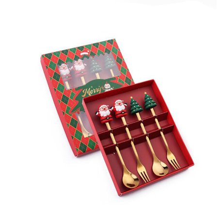 4-pack Jultema Julmotiv Sked och Gaffel Set