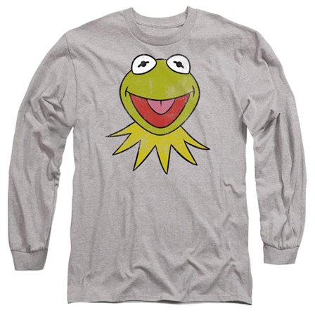 The Muppets Unisex Vuxen Kermit Huvud T-Shirt L Sport Heather