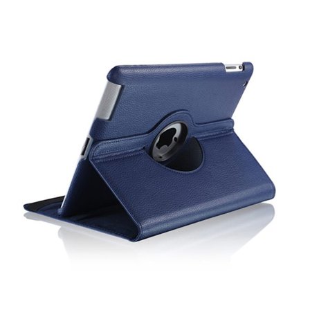 IPAD 2 3 4 BESKYTTELSE / ETUI I BLÅ FARVE marineblå