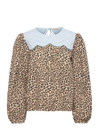 Stella Nova | Leopard Blouse With Embroidery | 34