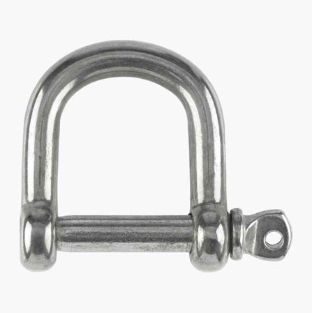 Schackel rak rostfri 8 x 32 mm