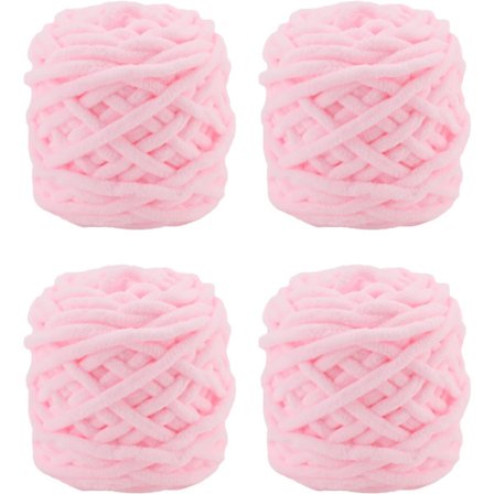 Garn 4x Garn för virkning, Mjukt tjockt garn för garnprojekt