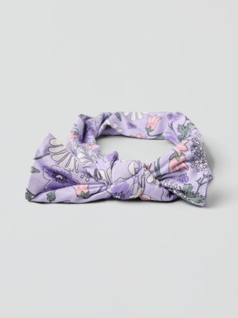 Haarband, Blumenmotiv - S - kinderbekleidung - purple - Polarn O. Pyret