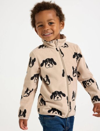 Lindex Jacket Fleece - Beige - 128