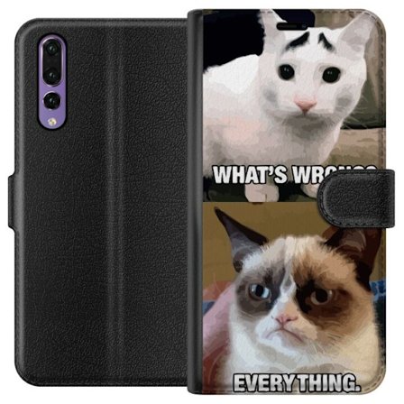 Kompatibelt Plånboksfodral till Huawei Huawei P20 Pro Vad är fel.