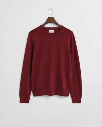 GANT Herren Rundhalspullover aus extra feiner Merinowolle (M)