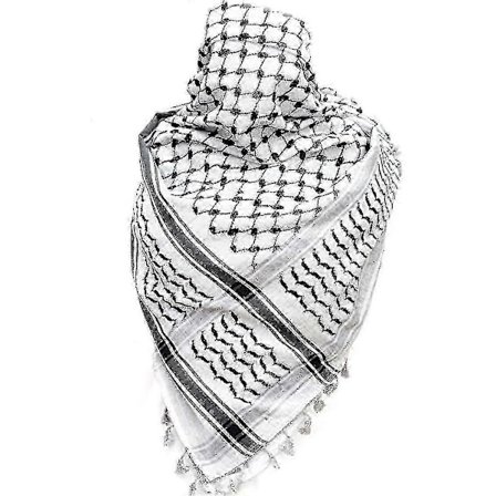 Palæstina Tørklæde, Keffiyeh, Arafat Hatta, Bredt Med Kvaster, Shemagh Keffiyeh Arabisk Houndstooth 100%-God