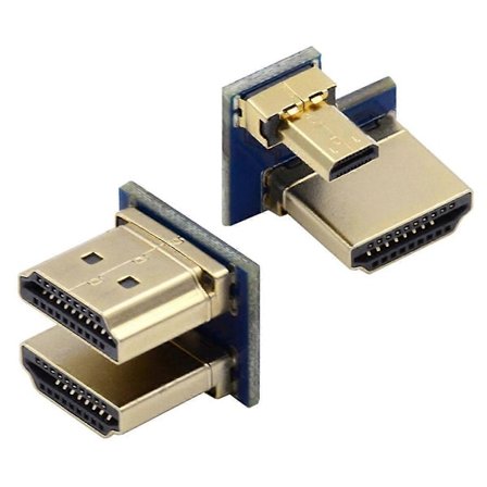 Typ A CN-006 2st/Set HDMI till Micro HDMI Adapter, HDMI till HDMI Kontakt för Raspberry PI