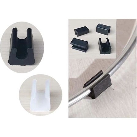 32 kpl Tuolin Jalkapäällysteet Liukuvat Putken Päätykannet Puskurikannet Stopit Huonekalujen Lattiasuoja U-Muotoinen Muoviset Tuolin Kanne (10mm, 