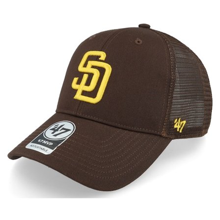 47 Brand - San Diego Padres Branson Mvp Brown Trucker Trucker Brown Cap - MLB @ Hatstore