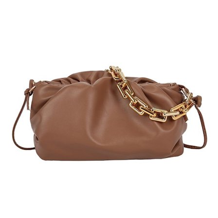 Dumpling Bag Handväskor för Kvinnor Kedja Pung Axelväska