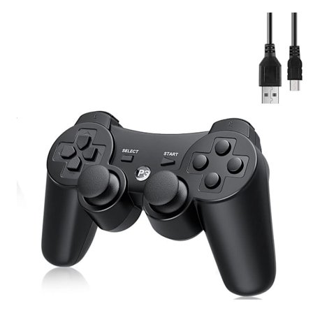 Trådløs Kontroll - Håndkontroll for PS3 Kompatibel Svart 1-pakning