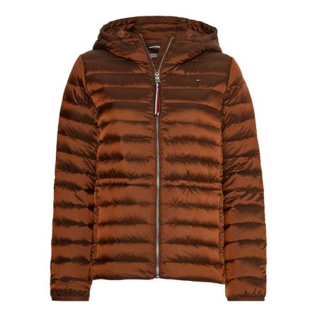 Tommy Hilfiger lichtgewicht donsjas bruin GV5 , Bruin , Dames , Maat: XS Gewatteerde jassen